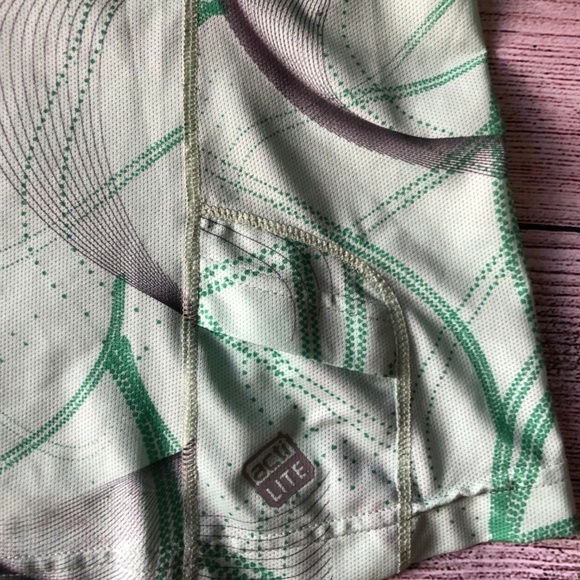 Salomon Green 1/4 Zip Short Sleeve Top Size L - Picture 7 of 7